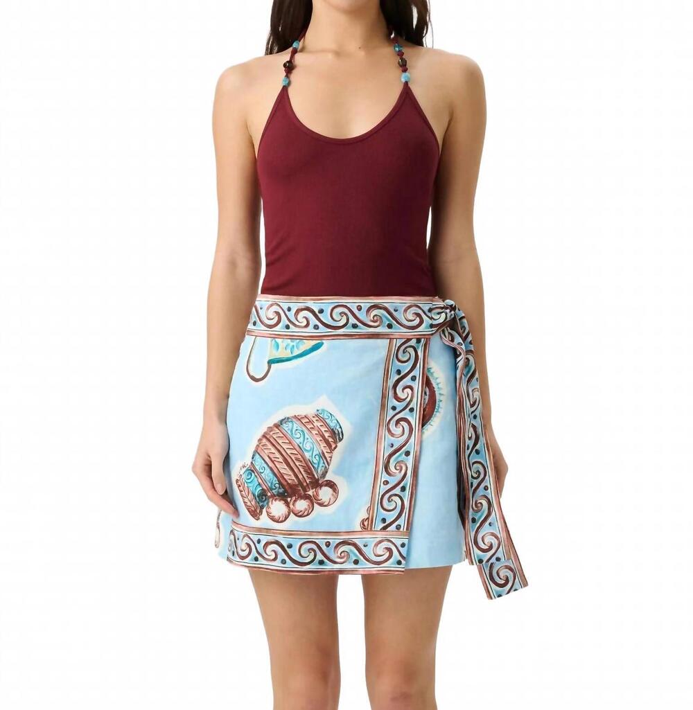 NEW ROAME myrtle mini skirt in reliquia